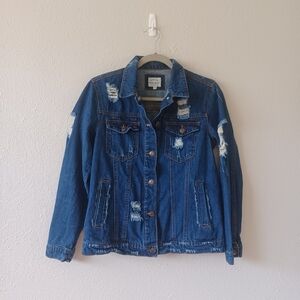 Distressed Blue Denim Jacket